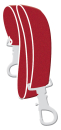 SP-Krückenband, Umhänge-Halteband für Gehstützen - Hand frei rot