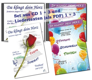 Da klingt Dein Herz, Paket aus CD 1+3 und Liedtexten 1+3