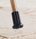 Stockkapsel / Krückenkapsel / Gummikappe, elastischer Schaft 12,5 - 16,5 mm schwarz