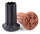 Stockkapsel / Krückenkapsel / Gummikappe, elastischer Schaft 21,3 - 27 mm braun