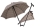 Stockschirm TWIN Regenschirm mit eingebautem Gehstock 2 Größen Karo braun klein 80 - 83 cm
