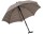 Stockschirm TWIN Regenschirm mit eingebautem Gehstock 2 Größen Karo braun klein 80 - 83 cm