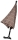 Stockschirm TWIN Regenschirm mit eingebautem Gehstock 2 Größen Karo braun klein 80 - 83 cm