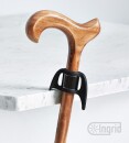 Stockhalter Ingrid, Halter für Gehstock / Krücke 17,5 - 22,5 mm silber