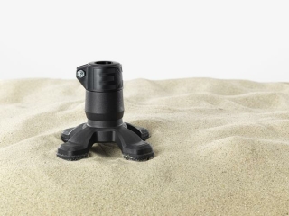 SAFETY FOOT Sicherheitsfuß Ersatz-Gummifuß für Gehhilfe 19 - 20 mm schwarz