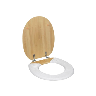 WC-Brillenbezug mit Druckknöpfen / Bezug für Toilettensitz, Doppelpack