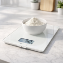 Digitale Glas-Küchenwaage mit Sprachausgabe sprechende Waage
