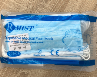 Medizinische OP-Gesichtsmasken Mund-Nasen-Schutzmasken 20 Stück