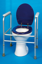 WC-Stützhilfe Toilettenrahmen Stütz-Haltegriffe...