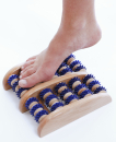 Fußmassageroller aus Holz für beide Füße 10 Achsen Noppenrollen