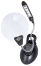 Tischlupe Lupenlampe 4 LEDs Schwanenhals Linse 10,2 cm 2x...