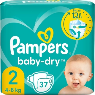 Baby Dry Gr.2 Mini 4-8 kg Tragepack 37 Windeln