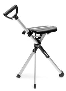 Sitzstock Ta-Da-Chair leicht - praktisch - stabil bis 130 kg 92 cm in schwarz