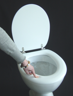 Gepolsterter Toilettensitz Polsi Premium, Soft-WC-Sitz, weich mit Absenkautomatik, Ausstellungsstück