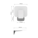 ADOB Duschklappsitz – Hochwertiger Klappsitz zur Wandmontage, belastbar bis 200 kg, ergonomisch, platzsparend klappbar, ideal für Dusche, Bad und Wartebereiche