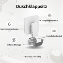 ADOB Duschklappsitz – Hochwertiger Klappsitz zur Wandmontage, belastbar bis 200 kg, ergonomisch, platzsparend klappbar, ideal für Dusche, Bad und Wartebereiche