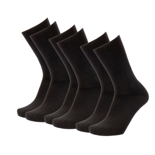 Ultraflex Frottee Venensocken mit extra weitem Bund speziell für geschwollene Beine 3 Paar schwarz