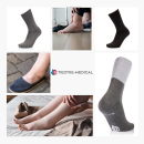 Ultraflex Frottee Venensocken mit extra weitem Bund speziell für geschwollene Beine 3 Paar schwarz