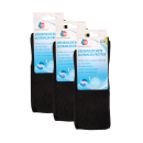 Ultraflex Frottee Venensocken mit extra weitem Bund speziell für geschwollene Beine 3 Paar schwarz