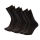 Ultraflex Frottee Venensocken mit extra weitem Bund speziell für geschwollene Beine 3 Paar schwarz