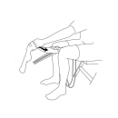 Etac Socky Strumpfanzieher lang – Anziehhilfe für Socken & Strümpfe – 60 cm Länge – flexibel & leicht – für Kompressionsstrümpfe – Universalgröße – mit Griff – CE-zertifiziert