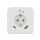 LED-Nachtlicht mit Bewegungsmelder, Dämmerungssensor, 2x USB (2.4A), integrierte Steckdose, USB-C, warmweiß, weiß– TÜV GS geprüft – für Flur, Schlafzimmer, Kinderzimmer