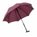 Stockschirm TWIN Regenschirm mit eingebautem Gehstock 2...