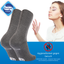 Ultraflex Frottee Venensocken mit extra weitem Bund speziell für geschwollene Beine grau