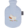 Fashy Wärmflasche für Kinder Kuh Motiv mit Fleecebezug blau