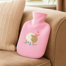 Fashy Wärmflasche für Kinder Schaf Motiv mit Fleecebezug rosa
