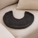 Fashy Wärmekissen mit Kuschelbezug Kragenform anthrazit 48 x 35 cm