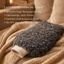 Lammfell-Wärmflasche „Curly“ – mit hellen Spitzen 2,0 Liter braun