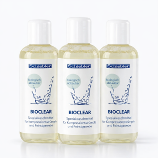 Spezialwaschmittel für Kompressionsstrümpfe Bio Clear 150 ml 3er Set