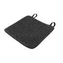 Schurwoll-Wanderkissen Reisekissen mit wasserabweisender Rückseite schwarz/anthrazit