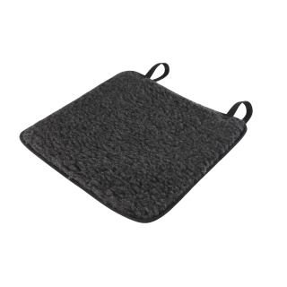 Schurwoll-Wanderkissen Reisekissen mit wasserabweisender Rückseite rot/anthrazit