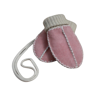 Baby-Lammfellfäustel (rosé) – Einheitsgröße 0 - 9 Monate