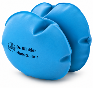 Handtrainer aufblasbar Ø 16 cm – Fingertrainer zur Mobilisierung & Stärkung der Handmuskulatur, hellblau