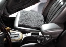 Auto-Sitzkissen oder Stuhlkissen aus Schurwolle, anthrazit