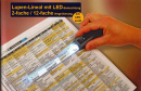 Lesestab Lupenlineal mit LED-Beleuchtung Vergrößerung 2x...