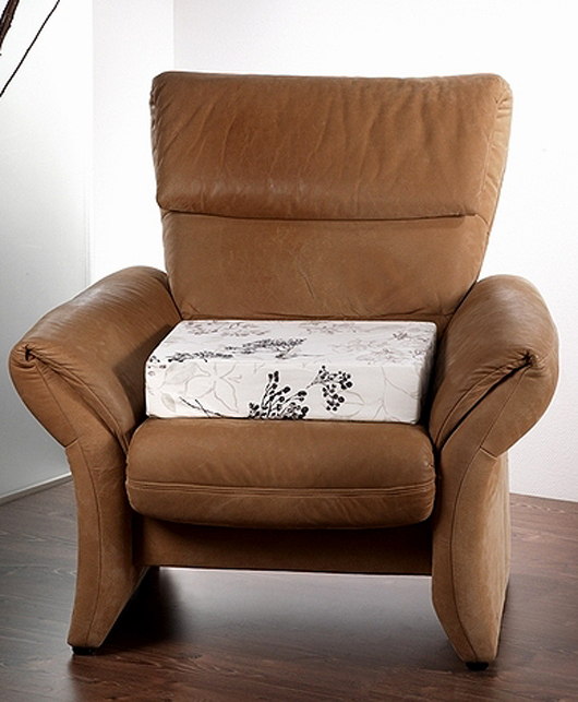 Aufstehhilfe / festes Sitzkissen im Blumendesign, 10 cm dick - Senior