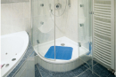Badewannenmatte oder Duschmatte (quadratisch, 56 x 56 cm)...