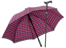 Stockschirm TWIN Regenschirm mit eingebautem Gehstock 2...