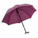 Stockschirm TWIN Regenschirm mit eingebautem Gehstock 2...