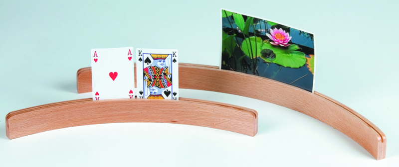2x Kartenhalter aus Holz 35cm Spielkartenhalter für Kinder und Senioren 