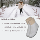 Angora-Bettschuhe / Bettsocken / Fußwärmer 75% Angora Größe S