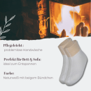Angora-Bettschuhe / Bettsocken / Fußwärmer 75% Angora Größe S