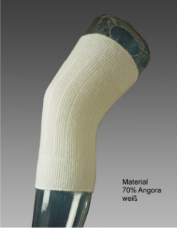Angora-Kniewärmer 70% Angora Größe M