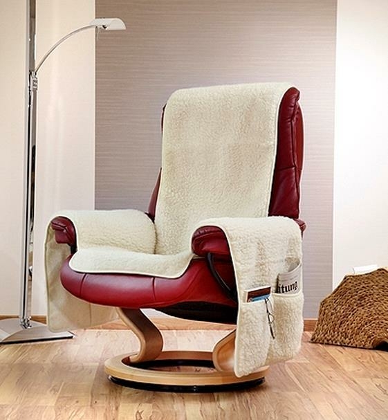 Sesselschoner Aus Alpaca- Und Merinowolle - Mit Taschen, Überwurf Für Sessel, Made In Germany