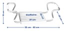 Badewannensitz zum Einhängen / Wannensitz bis 120 kg