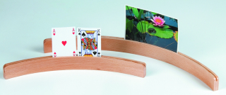 Spielkartenständer / Spielkartenhalter aus Holz, Länge 35 cm
